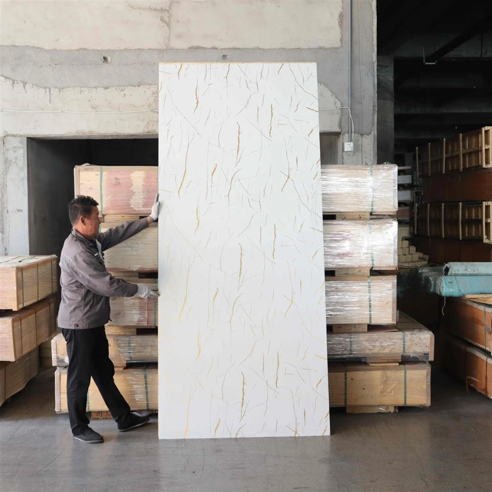 High Glossy UV Surface Wall PVC Marble Panel suppliers