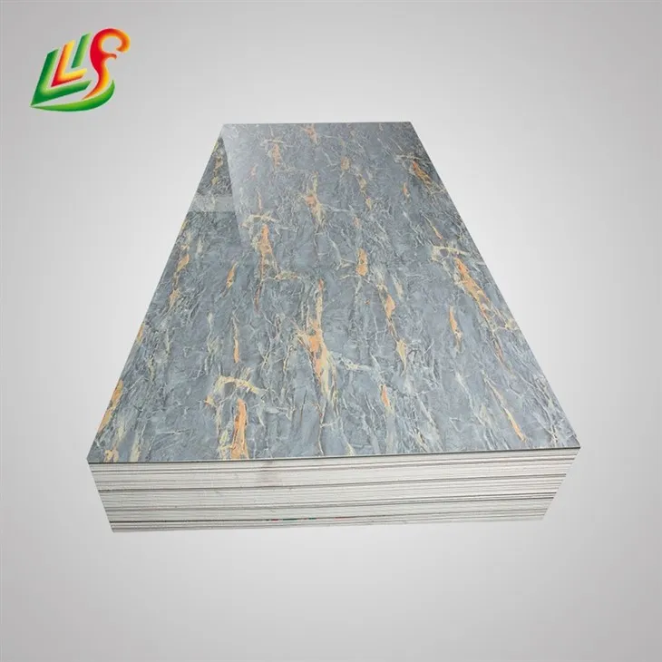 Waterproof Board Yooj Yim-Rau-huv Nruab PVC Marble Sheet